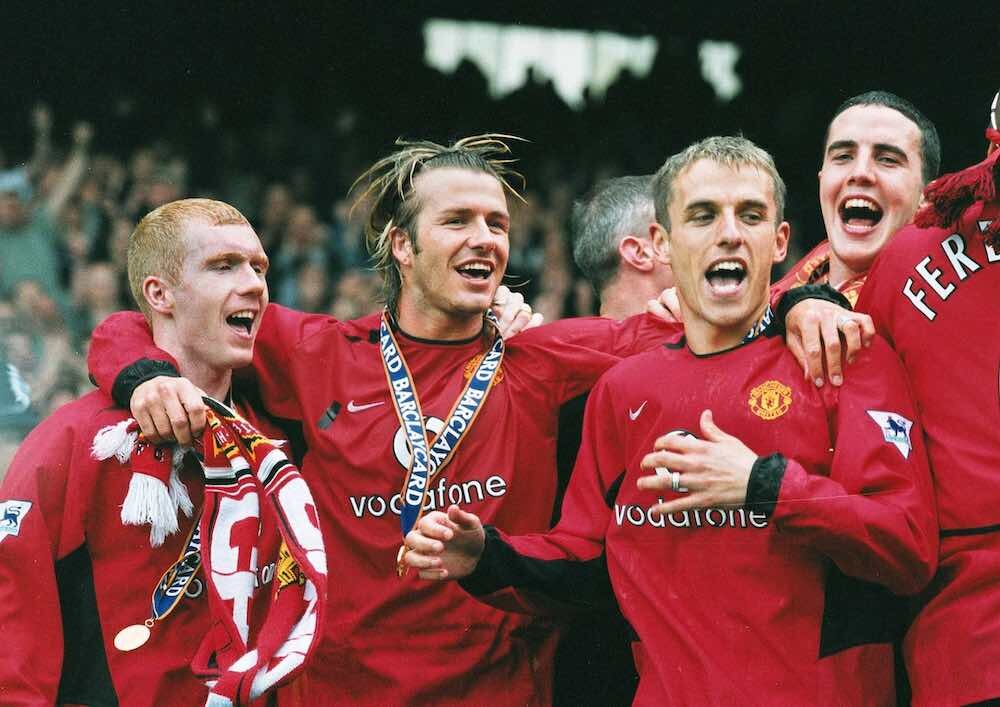 Scholes Beckham Phil Neville