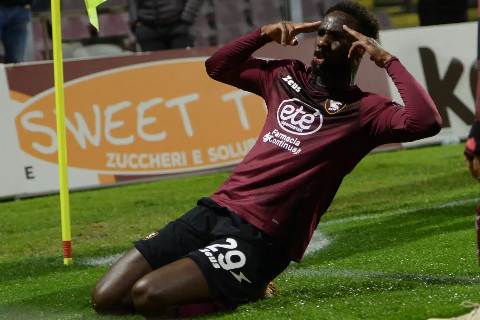 Esultanza Boulaye Dia, Salernitana @livephotosport